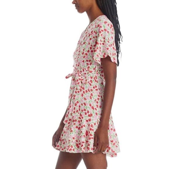 NWT Floral Wrap Skater Dress Sz 8 - Picture 3 of 8